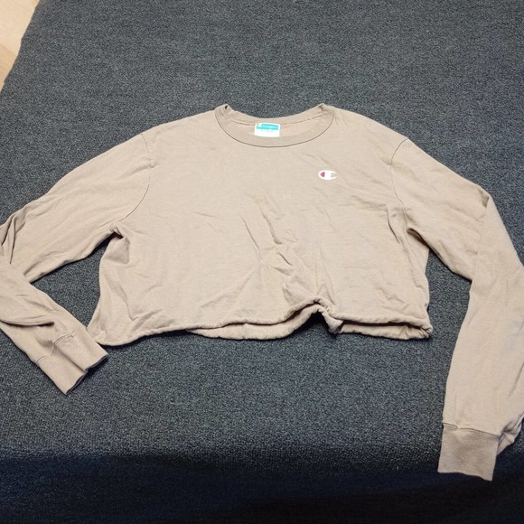 Champion Tops - Vintage Champion Cropped Sweater Women XL Relaxed Baggy Cozy Fleece Pullover